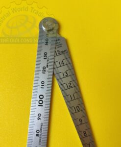 Thước lá kết hợp thước đo khe hở, Dải đo thước đo rãnh 1~15mm, Dải đo thước thẳng 0~150mm 62612 Shinwa