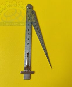Thước lá kết hợp thước đo khe hở, Dải đo thước đo rãnh 1~15mm, Dải đo thước thẳng 0~150mm 62612 Shinwa