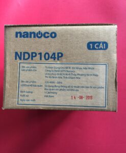 Tủ điện âm tường dùng cho mcb đế nhựa, nắp nhựa  NDP104P Nanoco