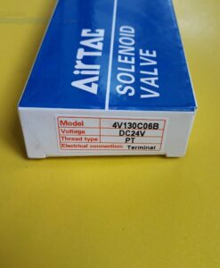 Van điện từ 24V, ren 1/8 inch, cổng 5/3 hoặc 5/2  4V130C-06 24V AIRTAC