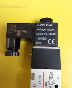 Van điện từ 24V, ren 1/8 inch, cổng 5/3 hoặc 5/2  4V130C-06 24V AIRTAC