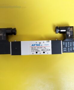 Van điện từ 24V, ren 1/8 inch, cổng 5/3 hoặc 5/2  4V130C-06 24V AIRTAC