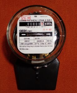 Công tơ điện 1 pha 2 dây điện áp 220V (Kiểm định)  CV140 20(80)A Gelexemic