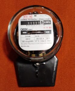 Công tơ điện 1 pha 2 dây điện áp 220v (kiểm định)  CV140 40(120A) Gelexemic