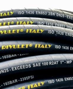 Ống thủy lực 2 lớp phi 10, bấm 2 đầu ren côn lồi 1/8