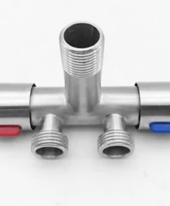 Van khóa nước  2 đầu ra ren ngoài, đầu vào Ø20mm - 2 đầu ra Ø20mm, Inox 304-Mas 2  TGCN-53359 OEM-866